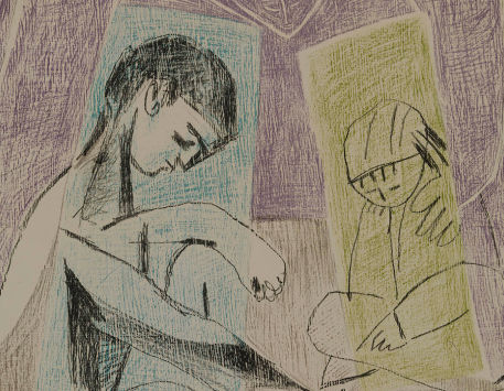 Pablo Picasso. "El petit dibuixant". Valauri, 1954. Litografia en cinc colors