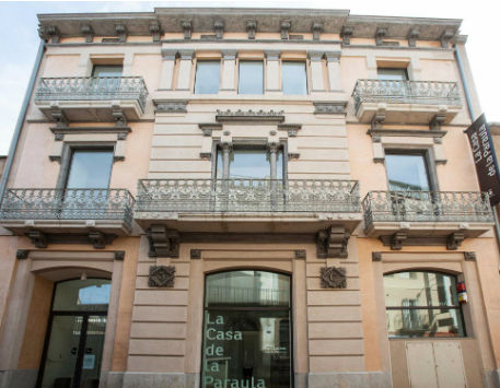 Anar a Casa de la Paraula. Font: web de l'Ajuntament de Santa Coloma de Farners