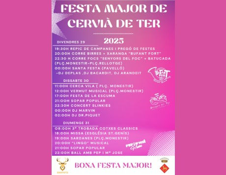 Anar a Cartell 2025. Font: Ajuntament de Cervià de Ter