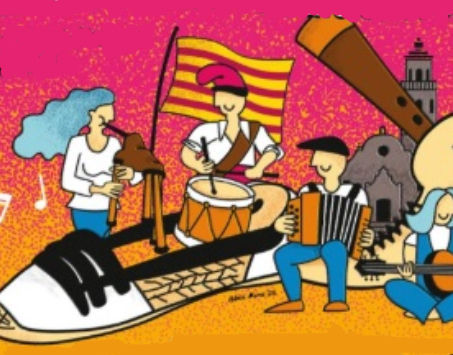 Anar a Fragment del cartell del Festival de Música Popular i Tradicional Catalana. Font: ajuntament de la Granadella