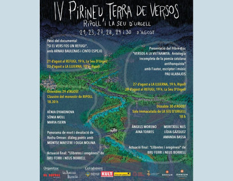 Anar a Cartell Pirineu Terra de Versos. Font: Llibreria El Refugi