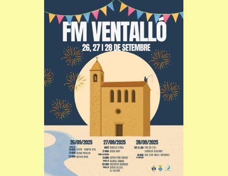 Anar a Cartell de la Festa Major de Ventalló 2025. Font: Ajuntament