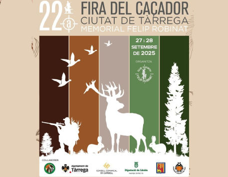 Anar a Cartell de la Fira del Caçador "Ciutat de Tàrrega". Font: Ajuntament de Tàrrega
