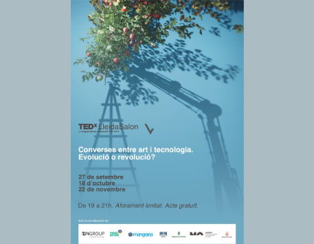 Anar a Cartell del TEDxLleidaSalon.. Font: MORERA. Museu d'Art Modern i Contemporani de Lleida