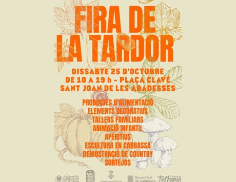 Anar a Cartell de la Fira de Tardor 2025 de Sant Joan de les Abadesses. Font: Ajuntament