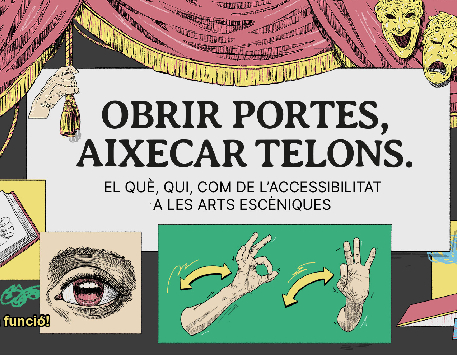 Exposició "Obrir portes, aixecar telons. El què, qui, com de l’accessibilitat a les arts escèniques"