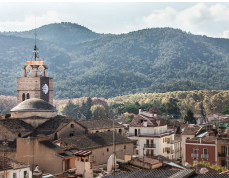 Anar a Vista de la vila. Font: Ajuntament de Santa Coloma de Farners