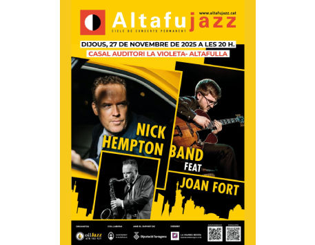 Anar a Altafujazz: Nick Hempton Band feat Joan Fort