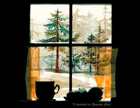 Anar a Cartell 2025 (il·lustració de Zuzanna Celej). Font: Ajuntament d'Espinelves