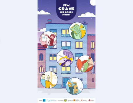 Anar a Cartell de l'exposició "Fem grans les coses petites". Font: Paeria de Balaguer
