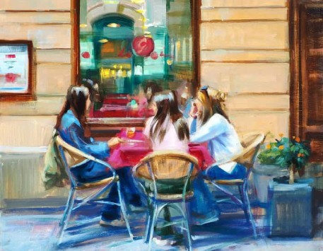 Good thinks come in three de l'artista Mònica Castanys. Font: Galeria d'Art Espai Cavallers