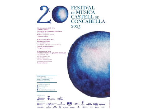 Cartell del Festival de Música Castell de Concabella. Autora: Mercè Serra