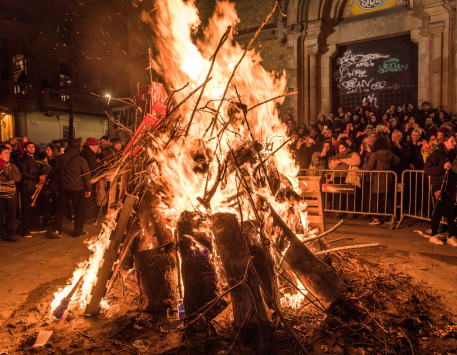 Foguerons de Sant Antoni de sa Pobla a Gràcia