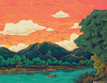 Guiatge a l'exposició "Los Pobles dels Rius"