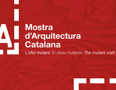 Cartell d'exposició "Mostra d'Arquitectura Catalana. L'ofici mutant"