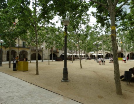 Plaça Major de Banyoles. Imatge manllevada del web http://turisme.plaestany.cat