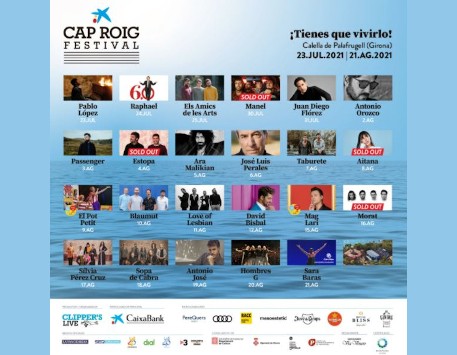 Cartell del Cap Roig Festival 2021. Font: el seu web