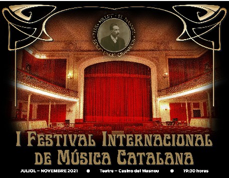 Fragment del cartell del Festival Internacional de Música Catalana "Lluís Millet"