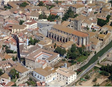 Vista aèria de Castelló d'Empúries. Font: Ecomuseu-Farinera