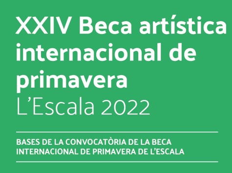 Cartell de la Beca 2022. Font: Ajuntament de L'Escala