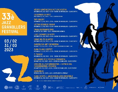 Cartell del Festival de Jazz de Granollers (podeu veure'l ampliat a l'apartat "Enllaços")