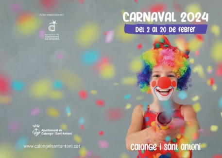 Cartell del carnaval 2024 de Calonge i Sant Antoni. Font: web de l'Ajuntament 